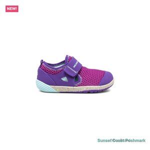 Merrill Girl's Leather All-Terrain Bare Steps Sandal Pink Purple Outdoor New